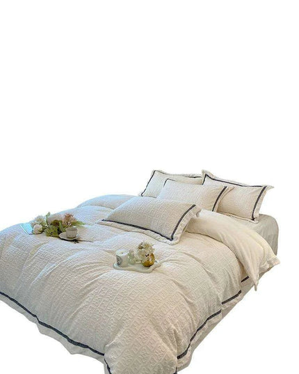 3D Plush Velvet Queen Duvet Cover Set of 4 pcs