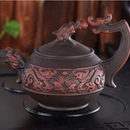 Artisan Purple Clay Teapot - A Cultural Gem for Tea Lovers