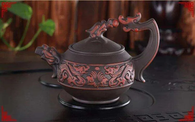 Artisan Purple Clay Teapot - A Cultural Gem for Tea Lovers