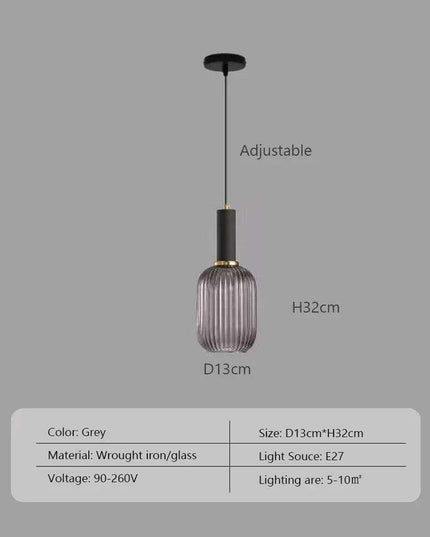 Scandinavian-Inspired Minimalist Glass LED Pendant Lights - Elegant Japanese Design for Home Interiors