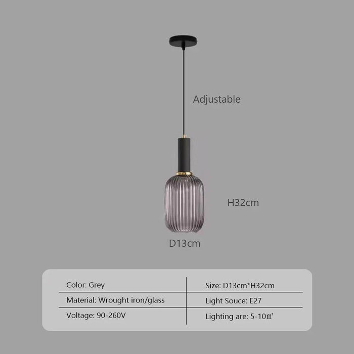 Scandinavian-Inspired Minimalist Glass LED Pendant Lights - Elegant Japanese Design for Home Interiors