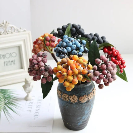 KECTTIO American Pastoral Artificial Berry Christmas Flower Arrangemen