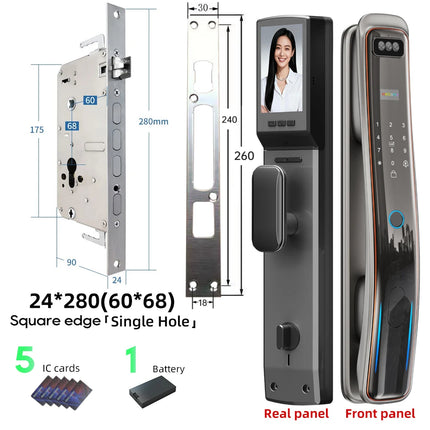 Global Blooming Smart Door Lock - Facial Recognition & Video Intercom