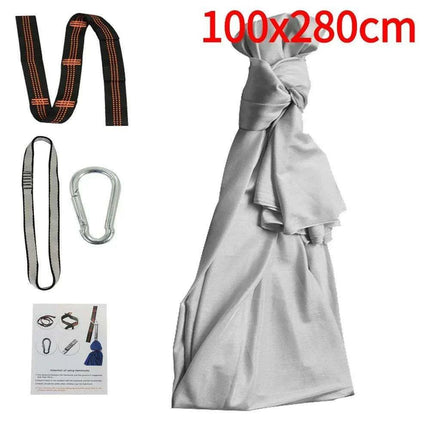 Versatile Nylon Swing Hammock for Sensory Therapy and Relaxation with Yoga Belts