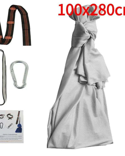 Versatile Nylon Swing Hammock for Sensory Therapy and Relaxation with Yoga Belts