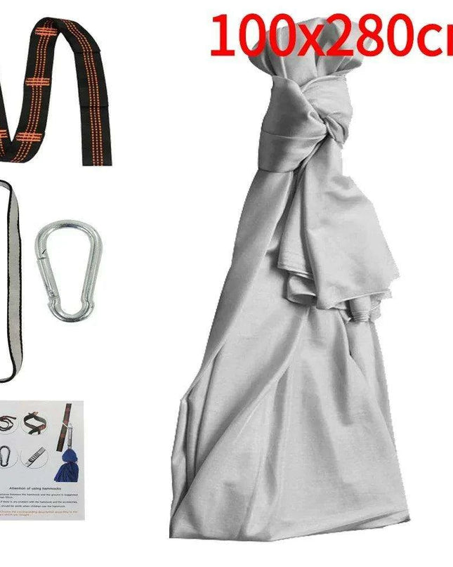 Versatile Nylon Swing Hammock for Sensory Therapy and Relaxation with Yoga Belts