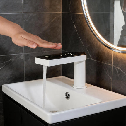 KEMAIDI Touchless Sensor Bathroom Faucet Mixer with Smart LED Digital Display Deck Mount Automatic Infrared Hands-Free Basin Tap kemaidi-touchless-sensor-bathroom-faucet-mixer-with-smart-led-digital-display-deck-mount-automatic-infrared-hands-free-basin-tap