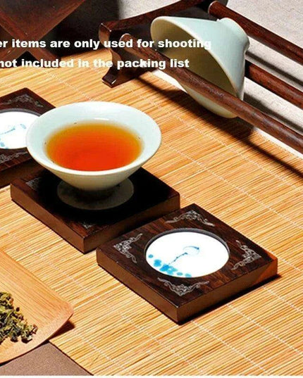 Japanese Zen Bamboo Weave Accessory Set of Five