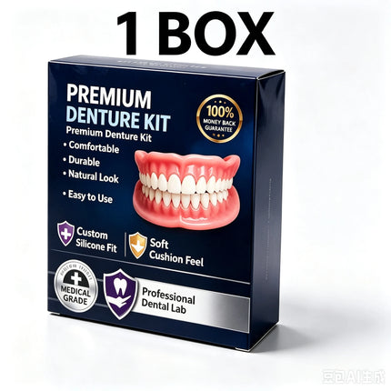 Premium Temporary Denture Kit, Medical‑Grade Silicone False Teeth, Comfort Custom Fit for Missing Teeth Restoration JJ3848 premium-temporary-denture-kit-medical-grade-silicone-false-teeth-comfort-custom-fit-for-missing-teeth-restoration-jj3848