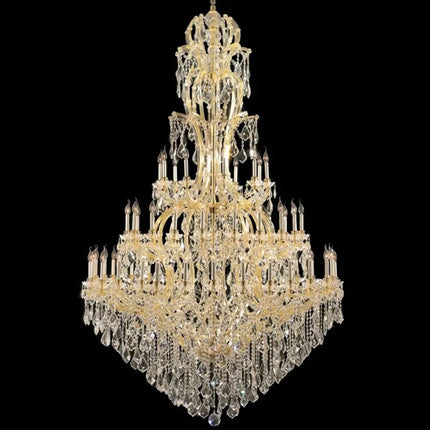 Grand Multi-Tier LED Crystal Chandelier | Hotel Lobby & Villa