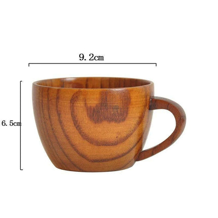 Handcrafted Rustic Spruce Wood Mug - Stylish Natural Drinkware for All Beverages