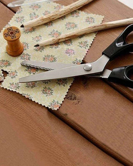 Precision Wave Lace Crafting Scissors - Premium Stainless Steel for Sewing and DIY Projects