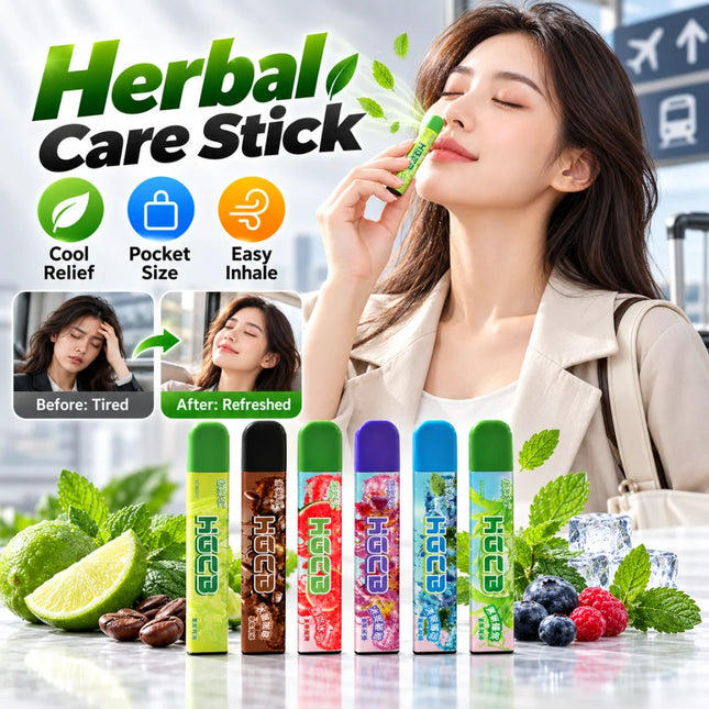 Sanwu Herbal Care Stick 3.5g - Cooling Mint & Watermelon Aroma Inhaler