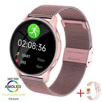 Stylish Women's Fitness Smartwatch with Multi-Function Features and Health Monitoring