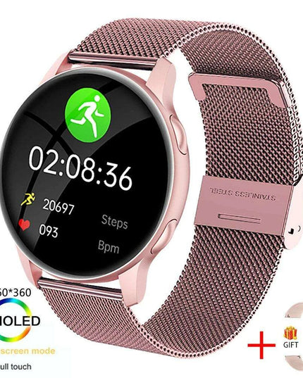 Stylish Women's Fitness Smartwatch with Multi-Function Features and Health Monitoring