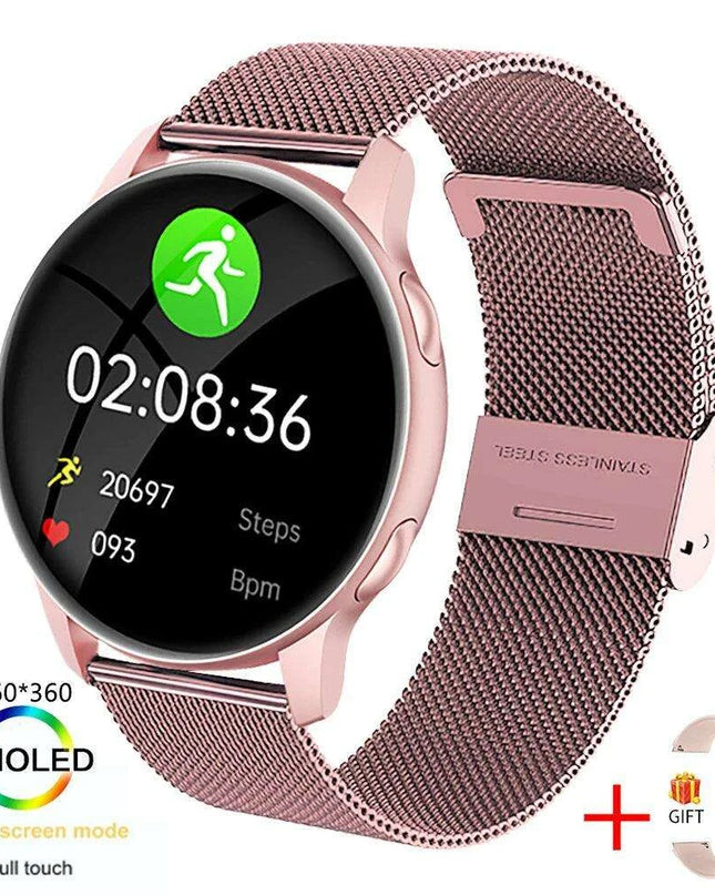 Stylish Women's Fitness Smartwatch with Multi-Function Features and Health Monitoring
