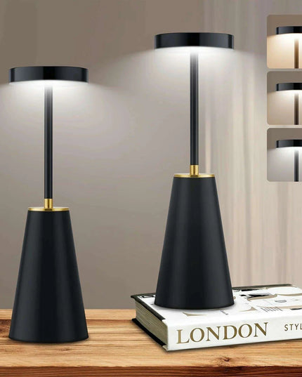 Smart Touch Wireless LED Table Lamp with Custom Color Options and Dimming Functionality