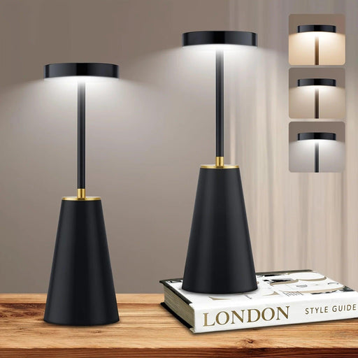 Smart Touch Wireless LED Table Lamp with Custom Color Options and Dimming Functionality