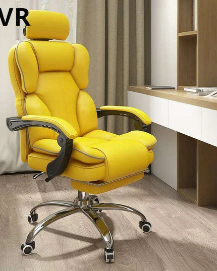 Ultimate Ergonomic Office and Gaming Chair with Adjustable Backrest and Footrest