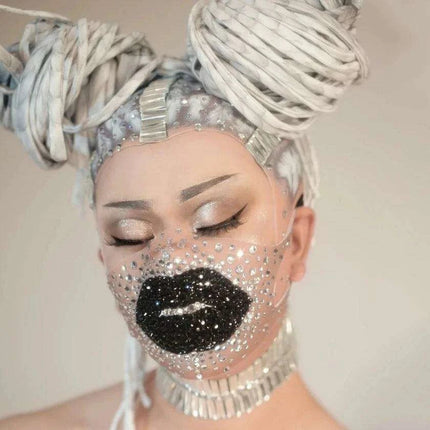 Radiant Rhinestone Evening Mask: Your Ultimate Glamour Accessory