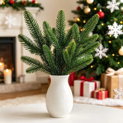 KECTTIO 10Pcs Artificial Pinecone Christmas Picks - Plastic, Vase-Read