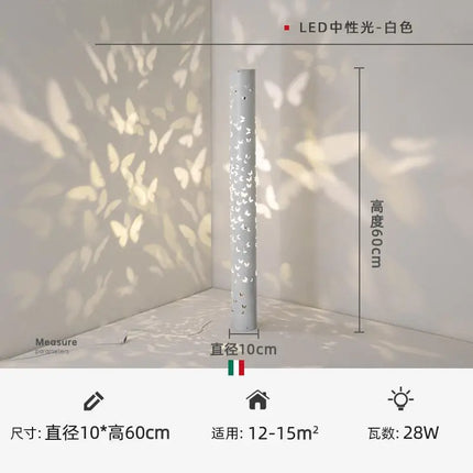 Butterfly Projection Floor Lamp - Dimmable LED