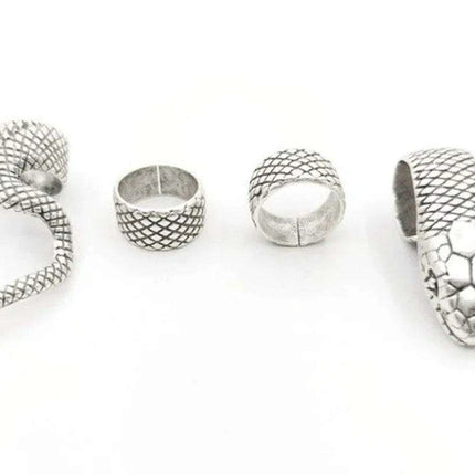 Serpent's Whisper: Enchanting Vintage Gothic Jewelry Set