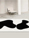 Luxurious Monochrome Abstract Art Rug with Enhanced Stability and Eco-Friendly Features