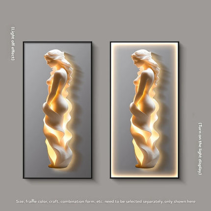 Modern Light Luxury Entrance Door Decoration Painting, Simple Abstract