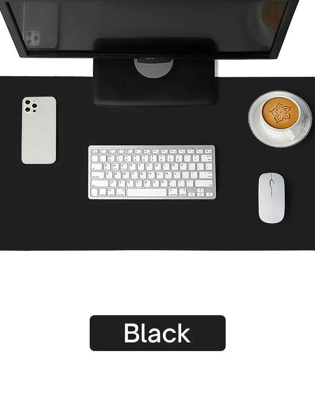 Premium Extra-Large Waterproof PU Leather Desk Protector - Multi-Purpose Mouse Pad for Office & Gaming with Anti-Slip Base