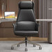 Elegant Leather Office Chair with Swivel, Recline, and Ergonomic Design