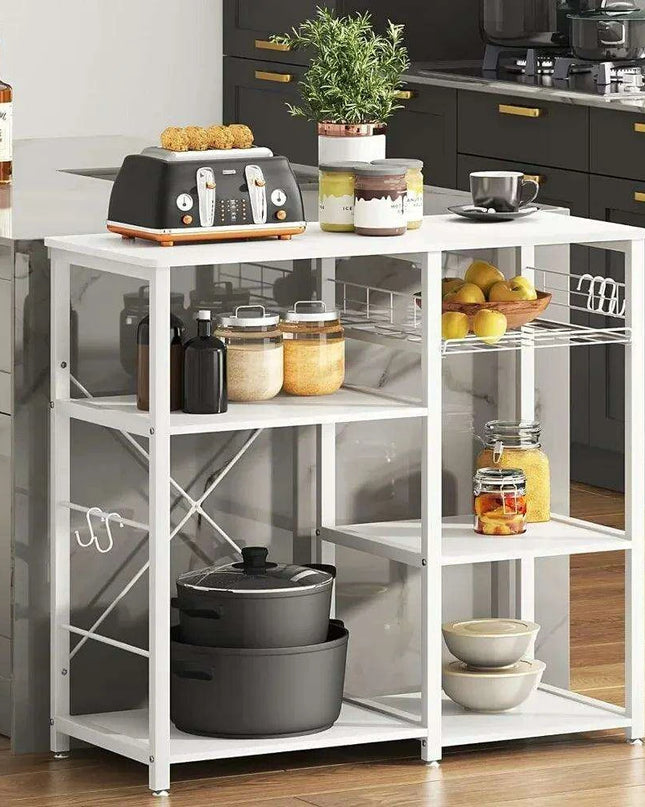 Versatile 3-Tier Kitchen Microwave Storage Cart with Free Bonus Accessories
