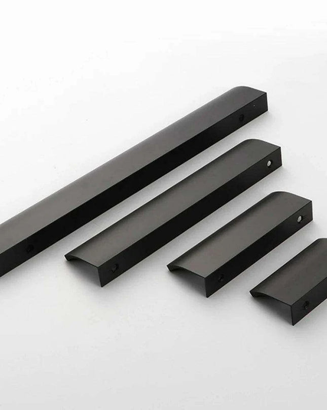 Sophisticated Black and Gold Aluminum Alloy Cabinet Handle Collection