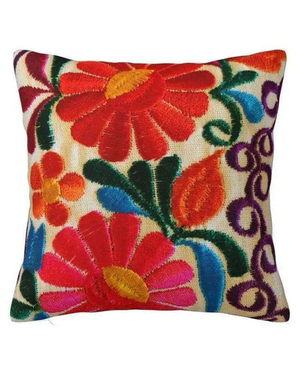 Exquisite Velvet Cushion Covers Featuring Mexican Butterfly and Floral Embroidery for Stylish Home Decor