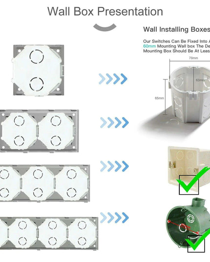 Luxurious Gold Glass Smart WiFi Wall Switch - Advanced Home Automation Solution