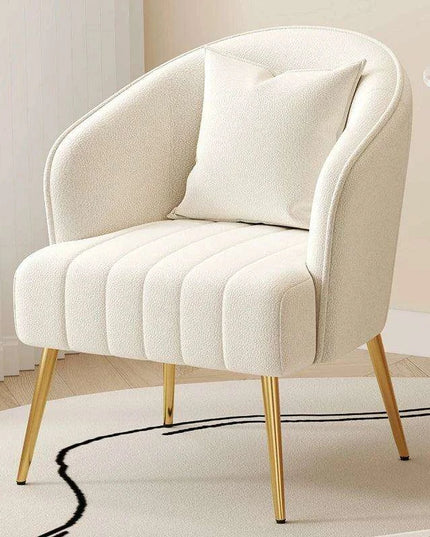 Luxe Scandinavian Lamb Velvet Armchair for Ultimate Comfort and Style