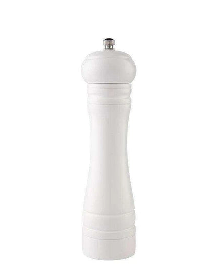 Sustainable 8-Inch Wooden Salt and Pepper Mill with Adjustable Ceramic Grinding Mechanism