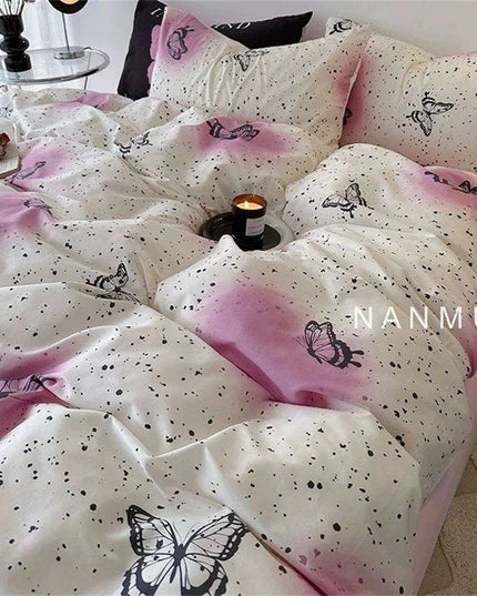 Korean Heart Bedding Set