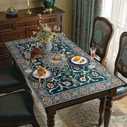 Luxurious Leather Dining Mat - Chic Protection for Memorable Meals