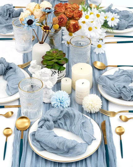 Luxurious 100-Count Gauze Cloth Napkin Set - 19.7 x 19.7 Inch Table Decor