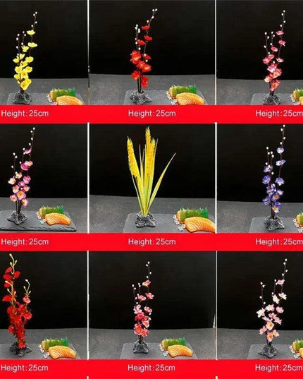 Floral Elegance Sashimi Garnish Set