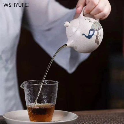 Elegant Yixing Purple Clay Dragon Egg Teapot - 220ml Masterpiece for Discerning Tea Lovers