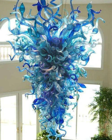 Luxurious Customizable LED Glass Chandelier for Sophisticated Interiors