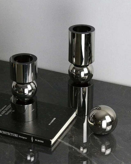 Charming Nordic Crystal Candle Holders Set - Enhance Your Dining Experience