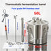 Ultimate Stainless Steel Fermentation Tank with Advanced Temperature Control for Brewing and Winemaking Connoisseurs