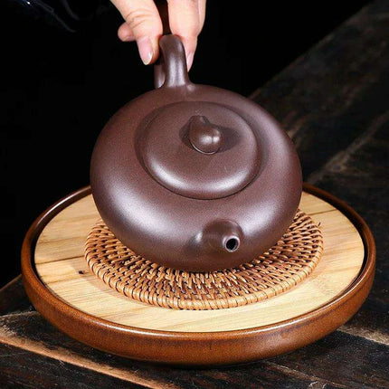 Premium Yixing Clay Oolong Teapot Set – 280ML Handcrafted Teaware with Integrated Filter