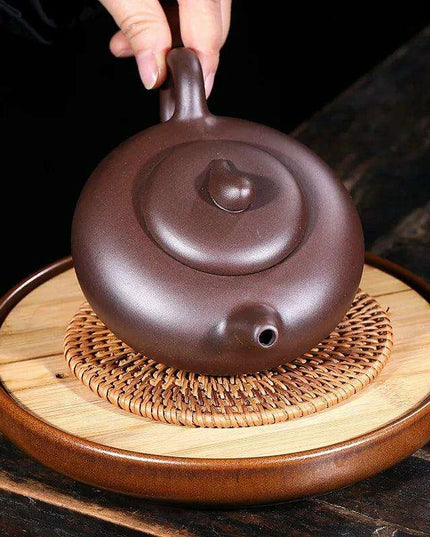 Premium Yixing Clay Oolong Teapot Set – 280ML Handcrafted Teaware with Integrated Filter