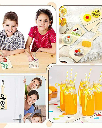 Chic Paddle-Style Wooden Cutting Board - Essential for Every Home Chef