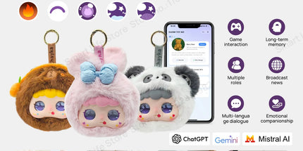 Tuya Smart AI Plush Robot w/LED Eyes & Voice Control,Interactive Smart Toy USB Rechargeable Companion for Kids Gifts/Smart Home tuya-smart-ai-plush-robot-w-led-eyes-voice-control-interactive-smart-toy-usb-rechargeable-companion-for-kids-gifts-smart-home