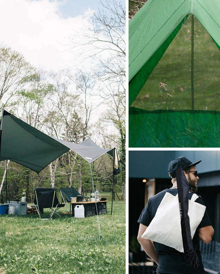 Adjustable Aluminum Tent Rods Set with Shock Cord System - Perfect Camping Gear